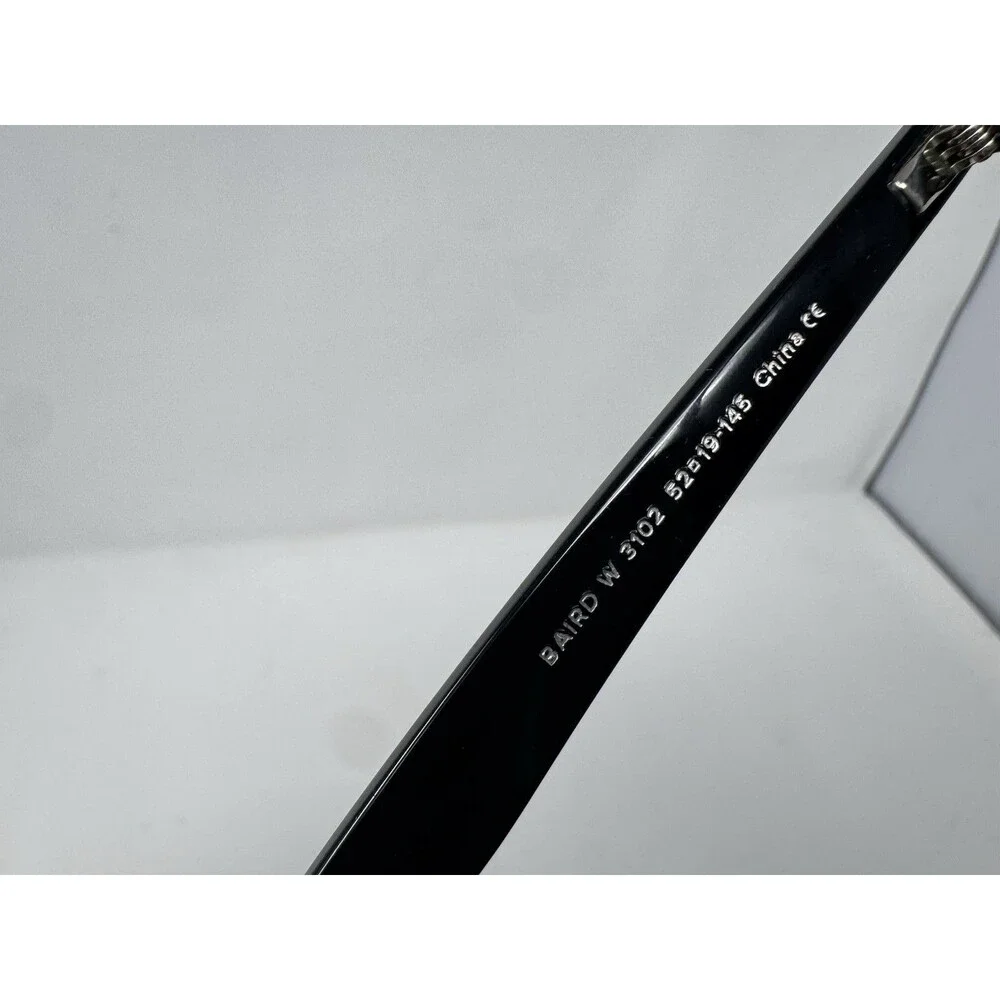 Warby Parker Baird W 3102 Black Gold Eyeglass Frames 52-19-145